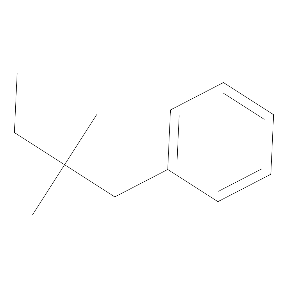 (2,2-Dimethylbutyl)benzene molecular structure, CAS 28080-86-6