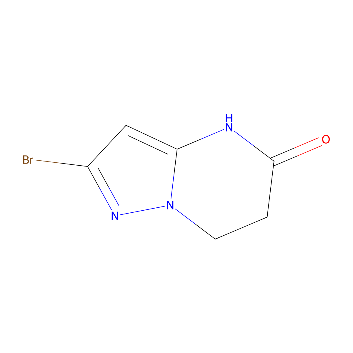 2-Bromo-6,7-dihydropyrazolo[1,5-a]pyrimidin-5(4H)-one molecular structure, CAS 2808072-63-9