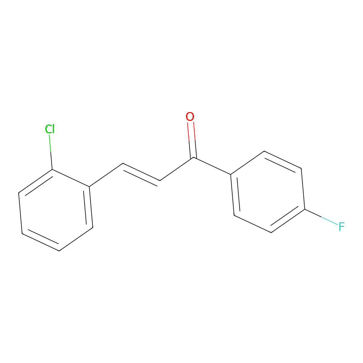 2-Chloro-4'-fluorochalcone molecular structure, CAS 28081-11-0
