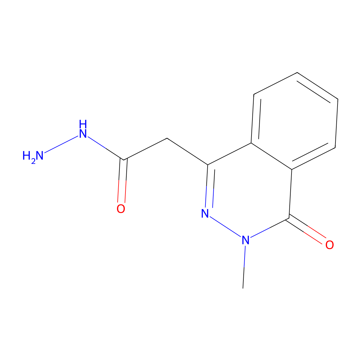 2-(3-Methyl-4-oxo-3,4-dihydrophthalazin-1-yl)acetohydrazide molecular structure, CAS 28081-62-1