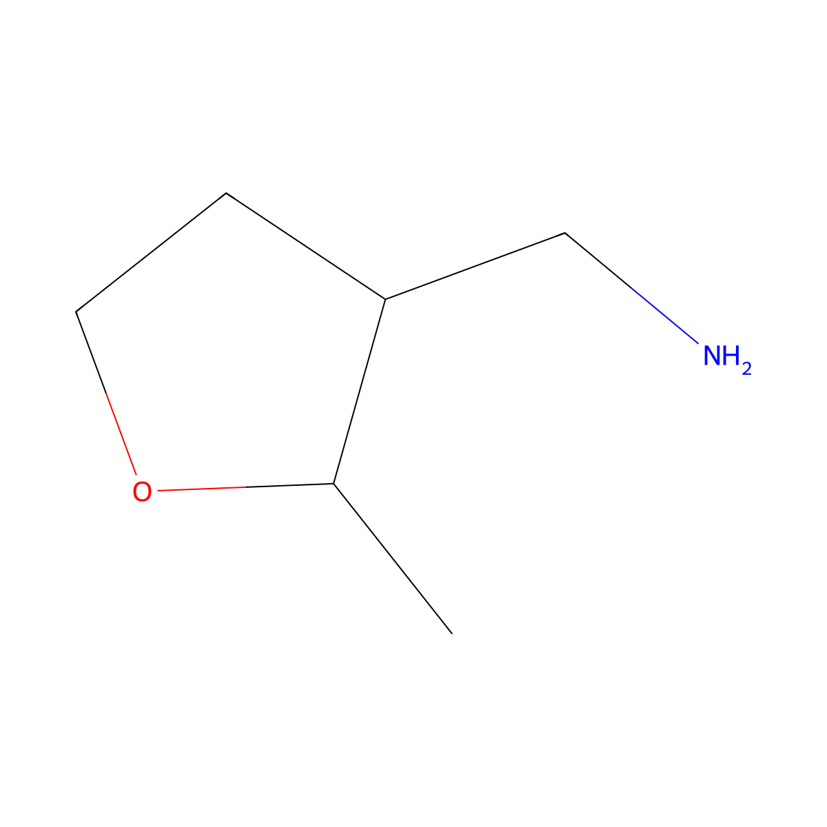 rel-[(2S,3S)-2-methyltetrahydrofuran-3-yl]methanamine molecular structure, CAS 2808240-51-7