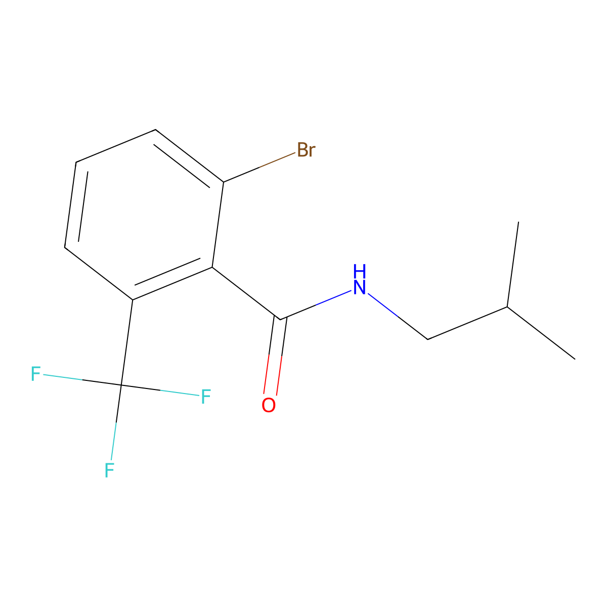 2-Bromo-N-isobutyl-6-(trifluoromethyl)benzamide molecular structure, CAS 2808385-73-9