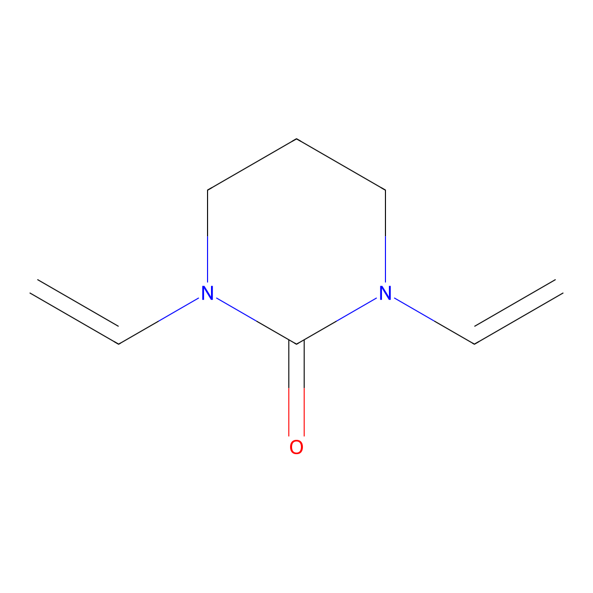 1,3-Divinyltetrahydro-1H-pyrimidin-2-one molecular structure, CAS 28084-37-9