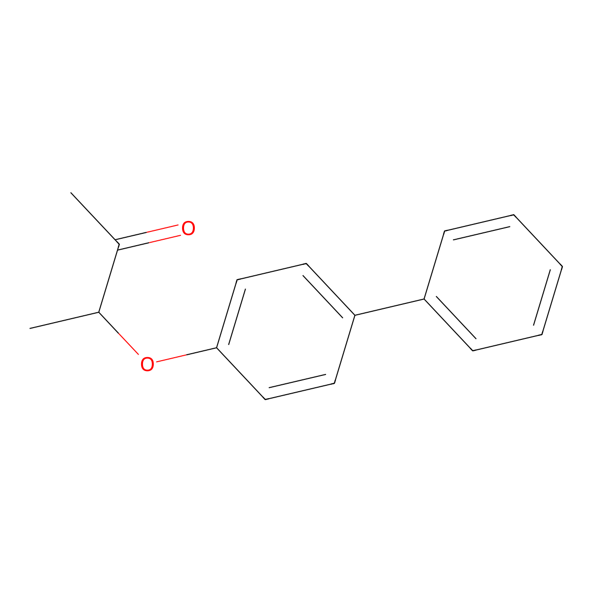 3-(4-Phenylphenoxy)butan-2-one molecular structure, CAS 28089-74-9