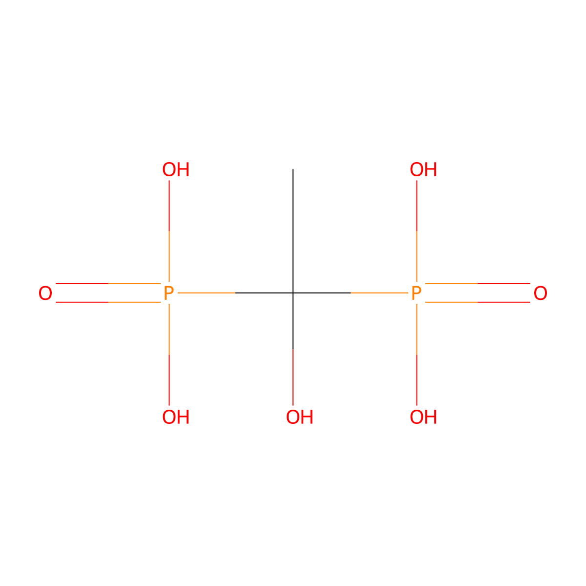 Etidronic Acid molecular structure, CAS 2809-21-4