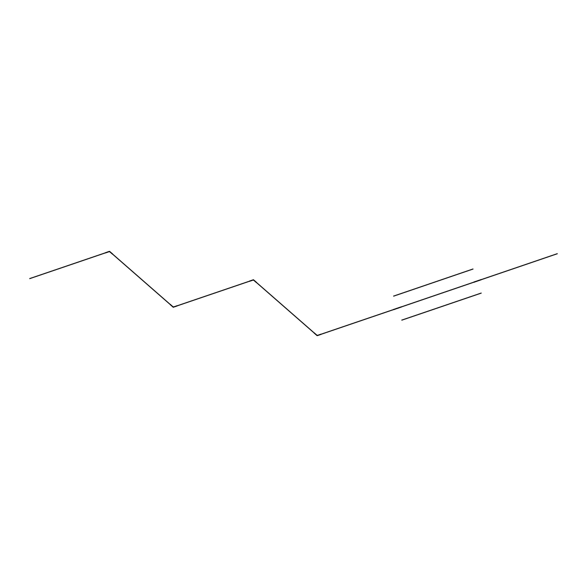 2-Octyne molecular structure, CAS 2809-67-8