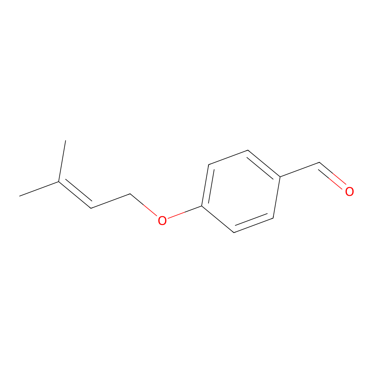 4-[(3-Methylbut-2-en-1-yl)oxy]benzaldehyde molecular structure, CAS 28090-12-2