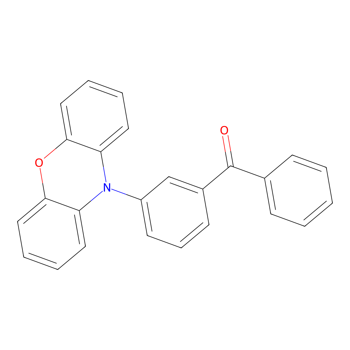 10-(3-benzoylphenyl)-10H-phenoxazine molecular structure, CAS 2809368-78-1