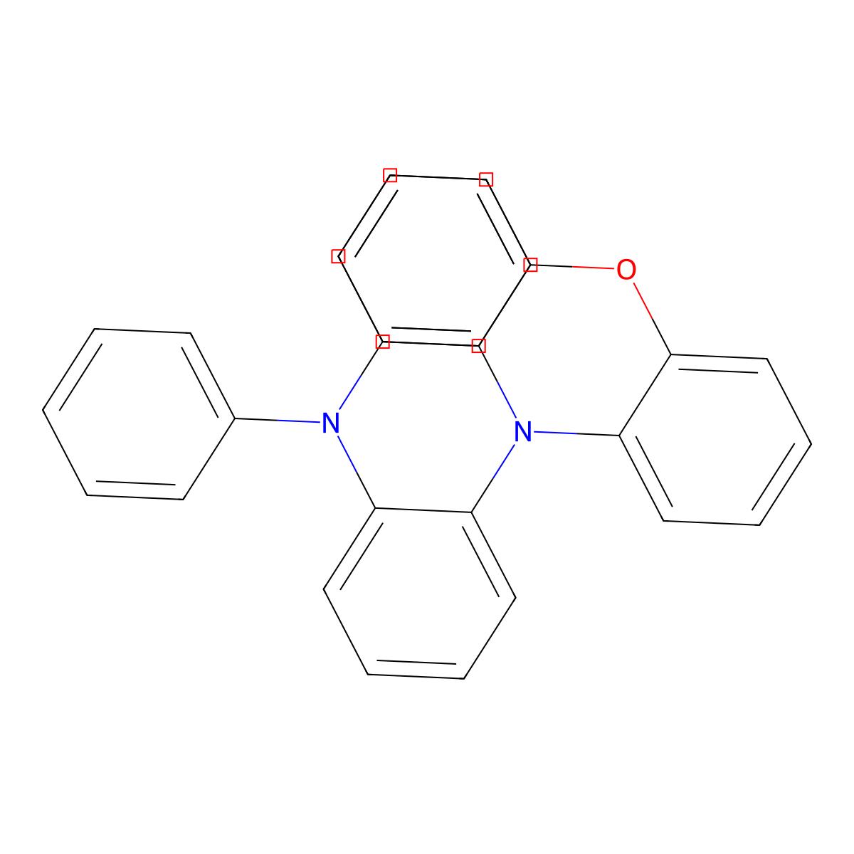 2-(10H-Phenoxazin-10-yl)-N,N-diphenylaniline molecular structure, CAS 2809368-83-8