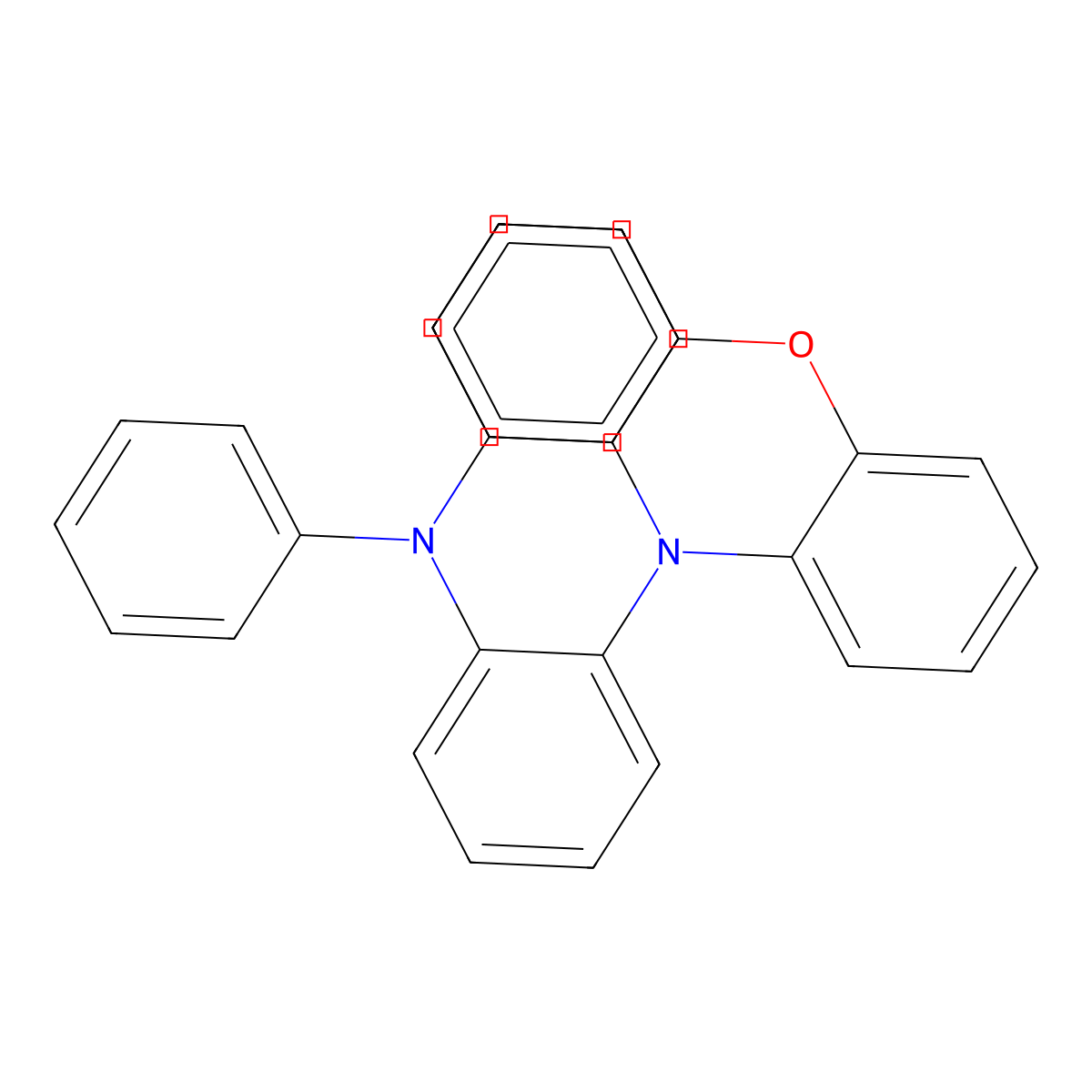 2-(10H-Phenoxazin-10-yl)-N,N-diphenylaniline molecular structure, CAS 2809368-83-8