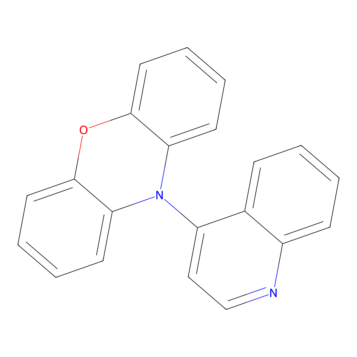 10-(Quinolin-4-yl)-10H-phenoxazine molecular structure, CAS 2809368-87-2