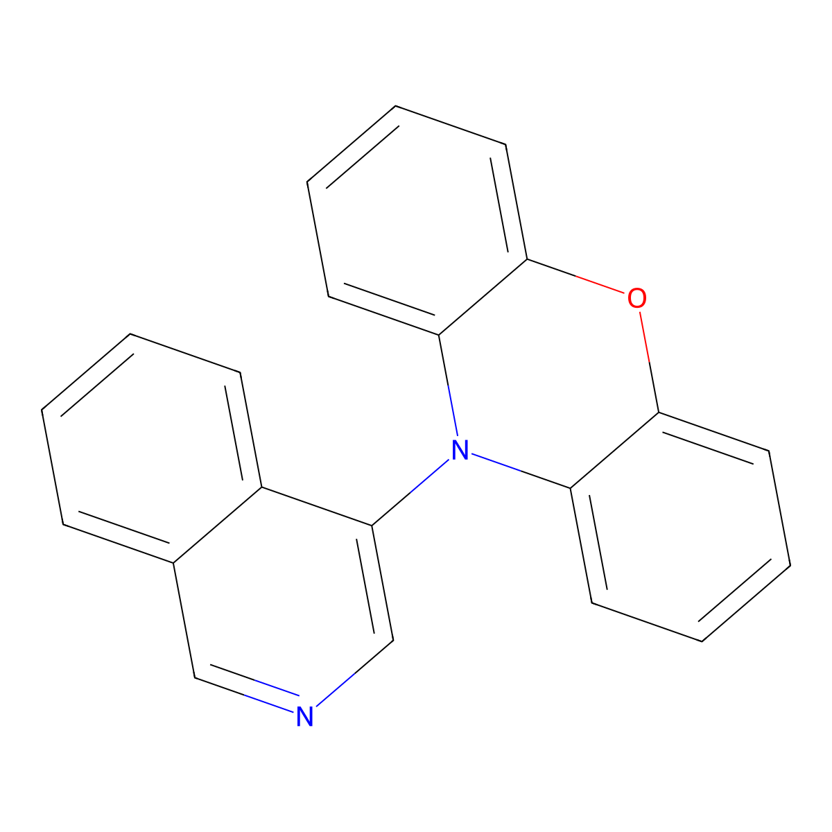 10-(Isoquinolin-4-yl)-10H-phenoxazine molecular structure, CAS 2809368-89-4