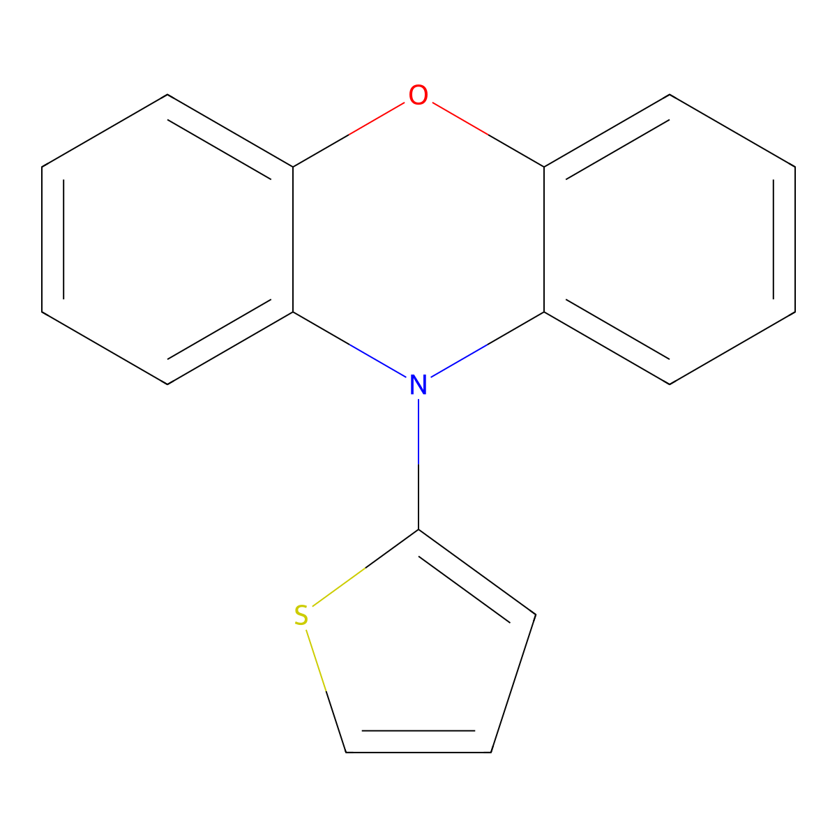 10-(Thiophen-2-yl)-10H-phenoxazine molecular structure, CAS 2809368-91-8