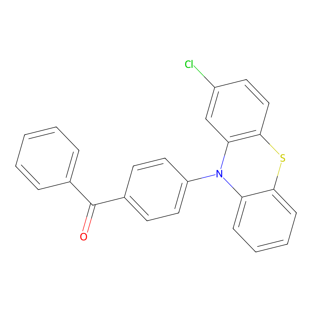 10-(4-benzoylphenyl)-2-chloro-10H-phenothiazine molecular structure, CAS 2809368-94-1