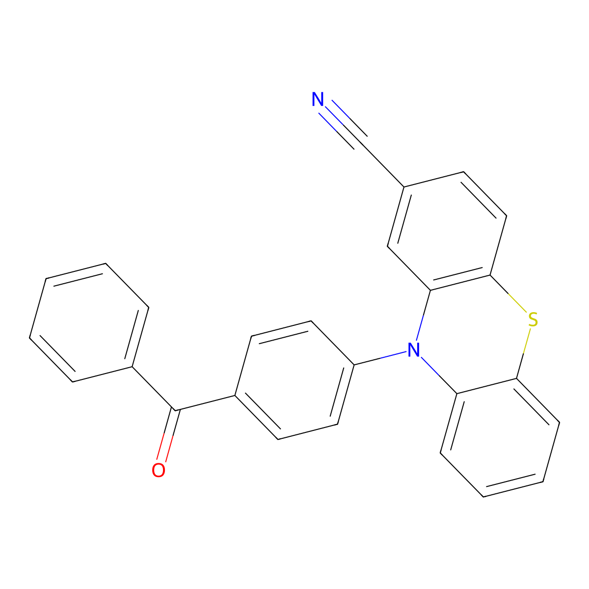 10-(4-Benzoylphenyl)-10H-phenothiazine-2-carbonitrile molecular structure, CAS 2809368-95-2