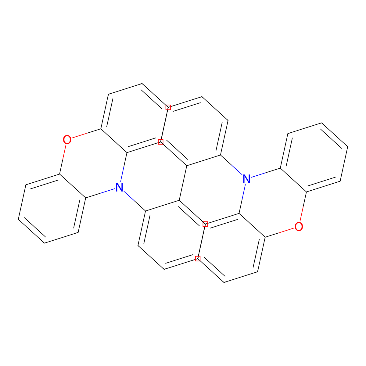 10-[2'-(10H-phenoxazin-10-yl)-[1,1'-biphenyl]-2-yl]-10H-phenoxazine molecular structure, CAS 2809369-02-4