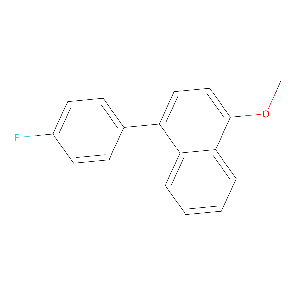 1-(4-Fluorophenyl)-4-methoxynaphthalene molecular structure, CAS 2809371-76-2