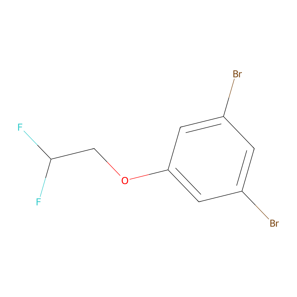 1,3-Dibromo-5-(2,2-difluoroethoxy)benzene molecular structure, CAS 2809470-43-5