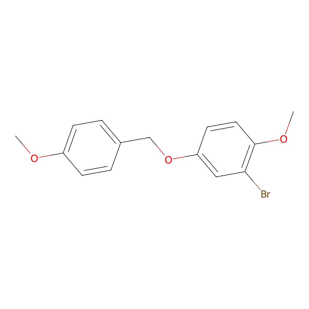 2-Bromo-1-methoxy-4-((4-methoxybenzyl)oxy)benzene molecular structure, CAS 2809510-10-7