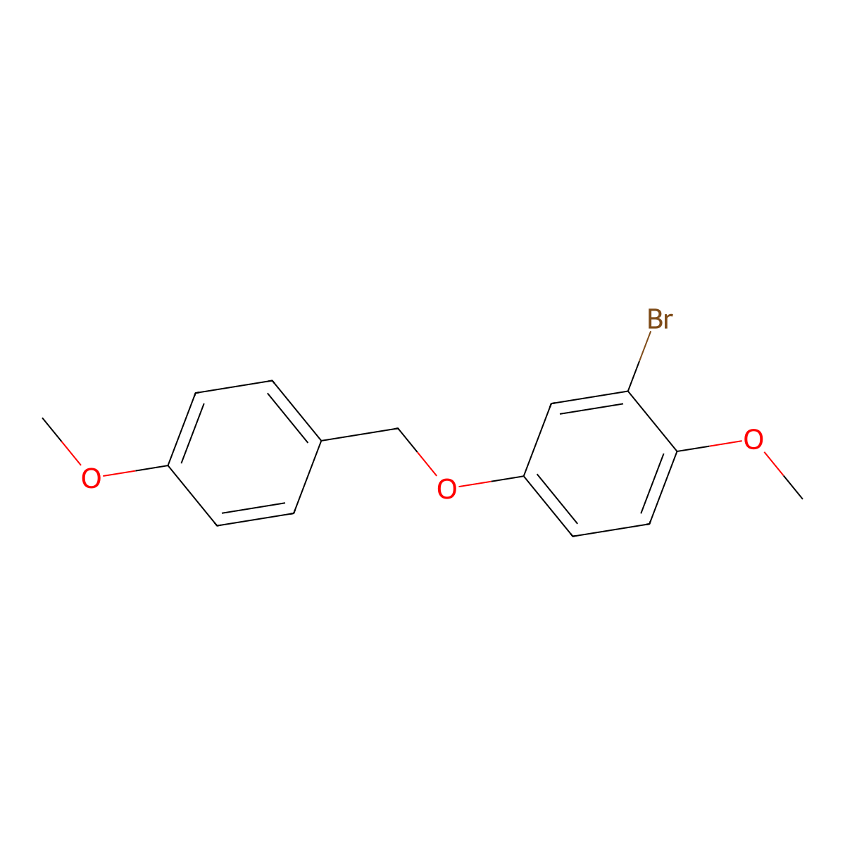 2-Bromo-1-methoxy-4-((4-methoxybenzyl)oxy)benzene molecular structure, CAS 2809510-10-7