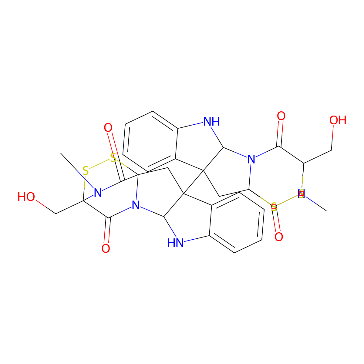 Chaetocin molecular structure, CAS 28097-03-2