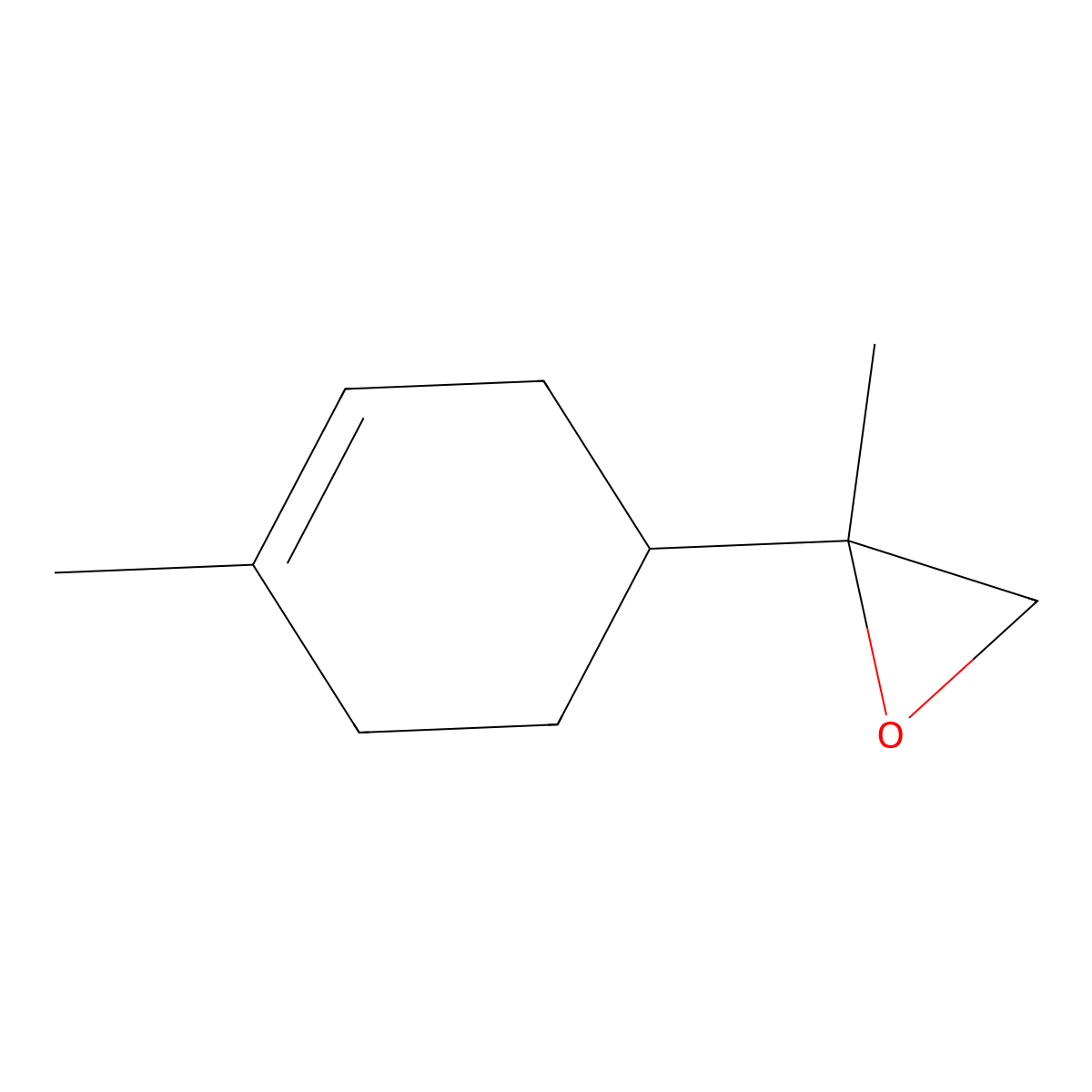 (S-(R*,S*))-2-Methyl-2-(4-methylcyclohex-3-enyl)oxirane molecular structure, CAS 28098-67-1