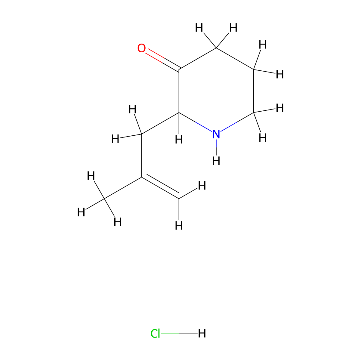 2-(2-Methylallyl)piperidin-3-one hydrochloride molecular structure, CAS 2809918-04-3