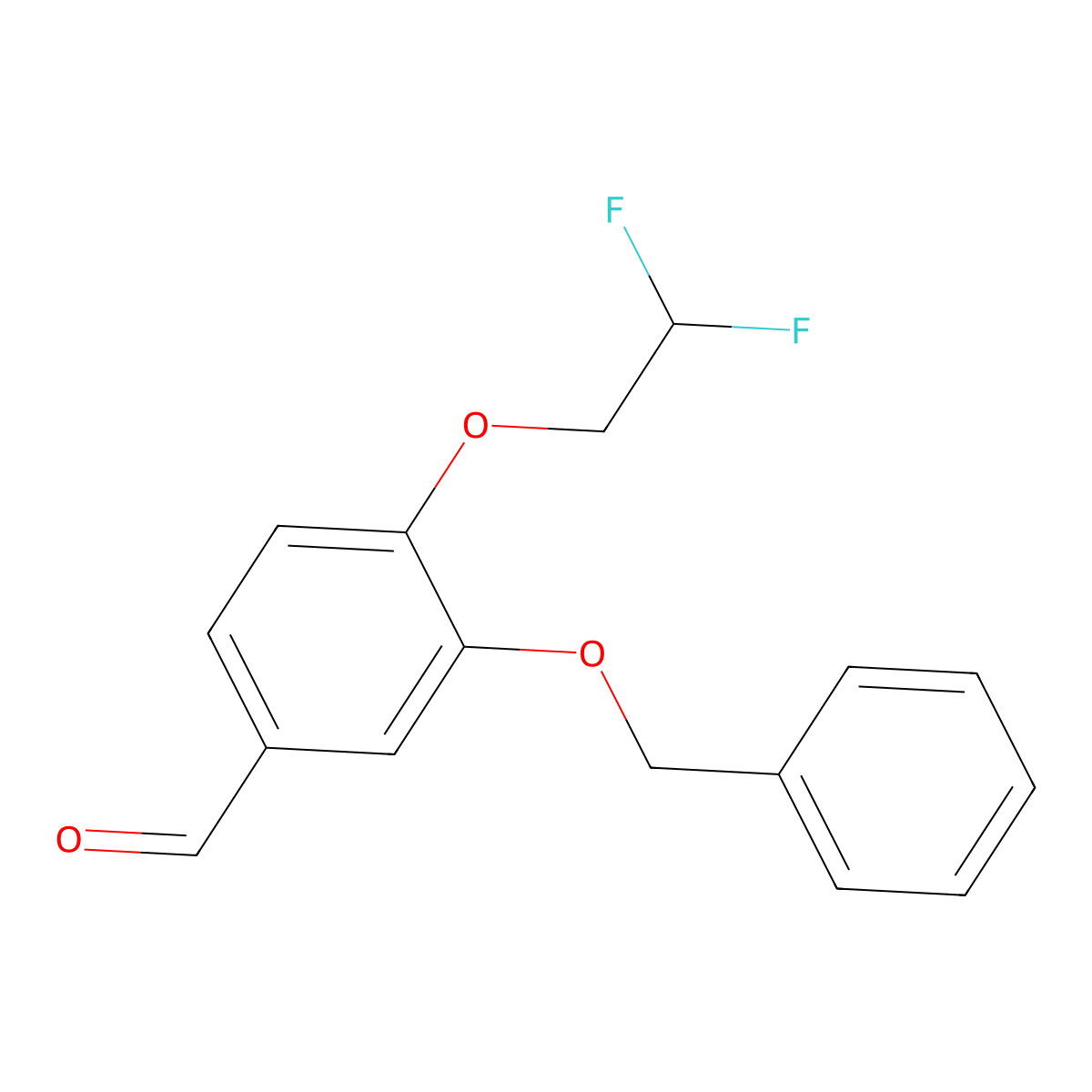 3-(Benzyloxy)-4-(2,2-difluoroethoxy)benzaldehyde molecular structure, CAS 2809918-39-4