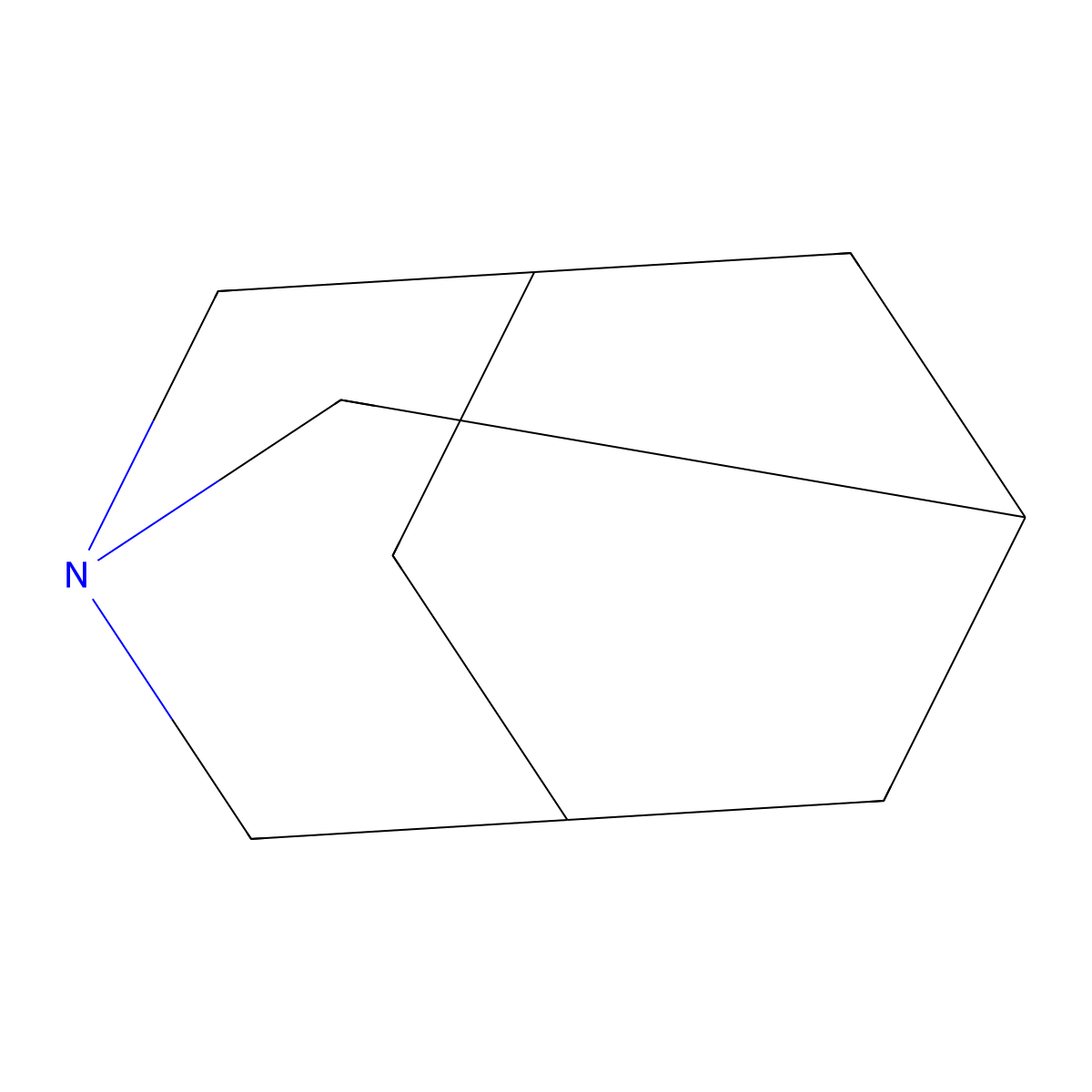 1-Azatricyclo(3.3.1.13,7)decane molecular structure, CAS 281-27-6