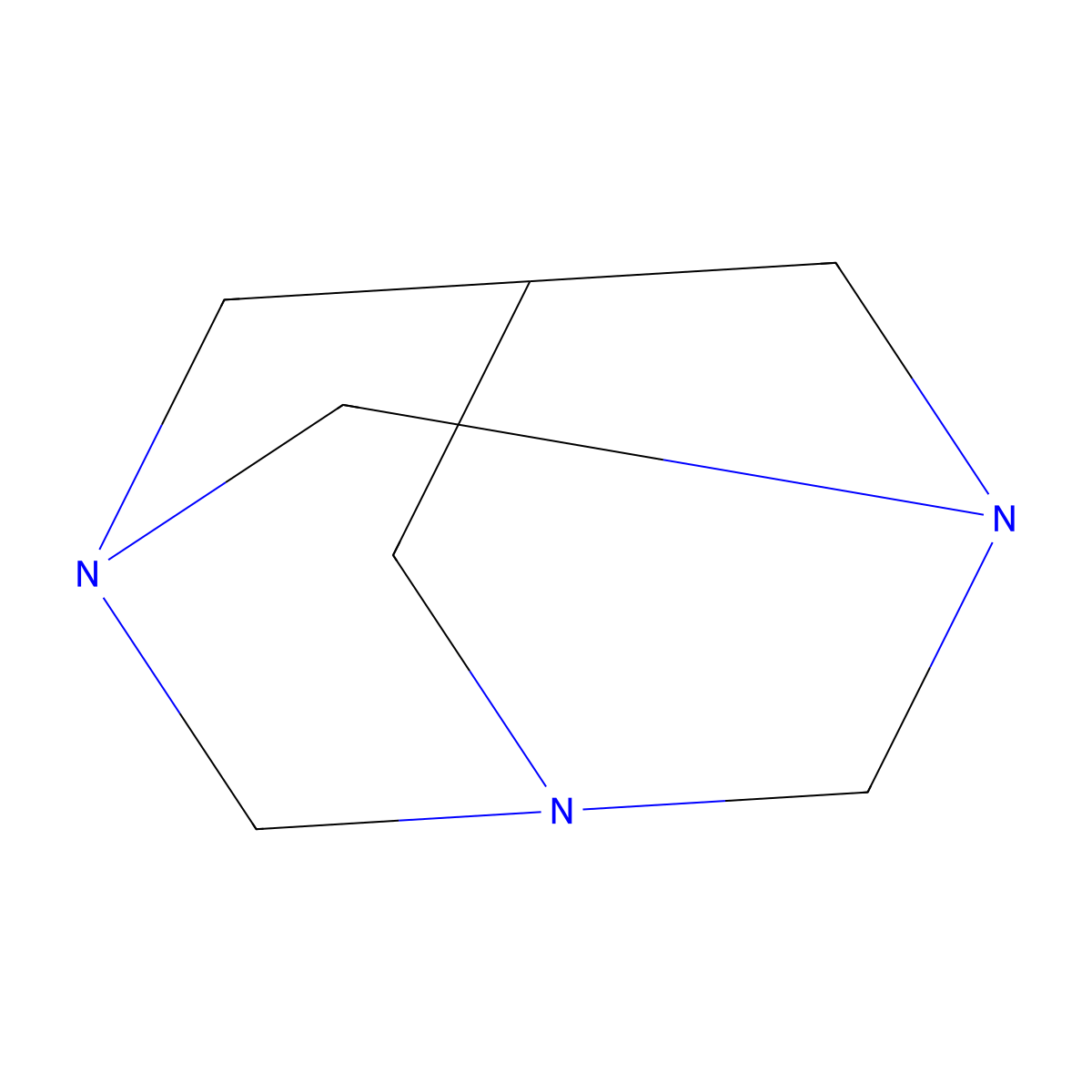1,3,5-Triazaadamantane molecular structure, CAS 281-31-2