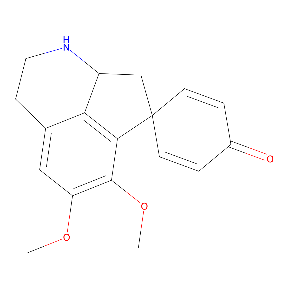 Stepharine molecular structure, CAS 2810-21-1