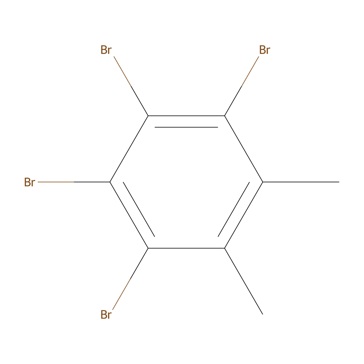 3,4,5,6-Tetrabromo-o-xylene molecular structure, CAS 2810-69-7