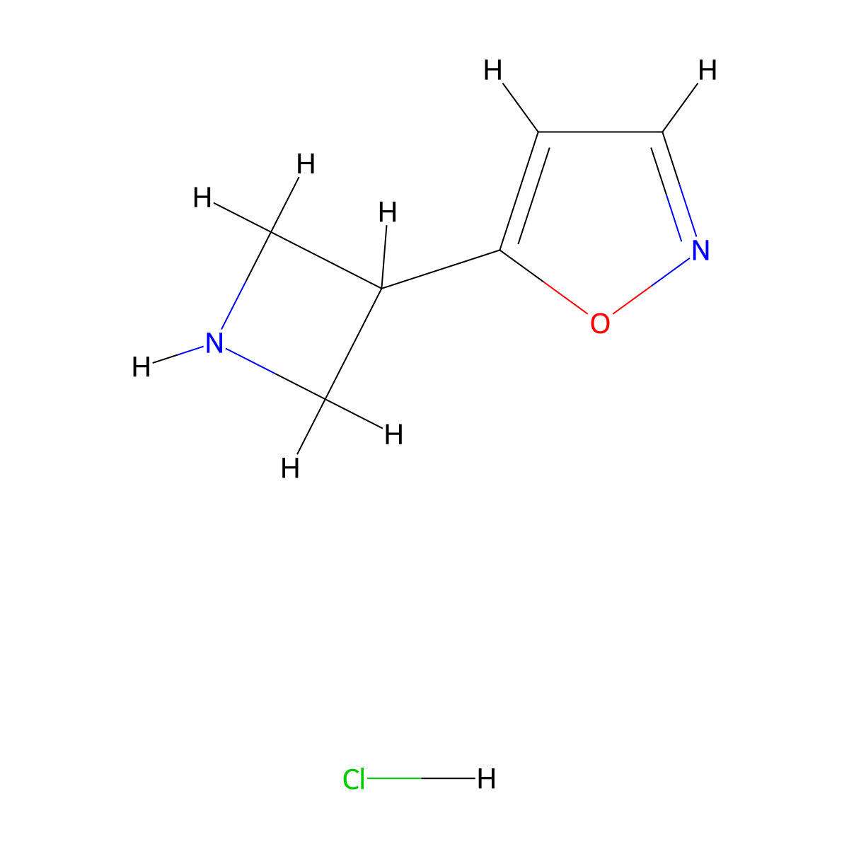 5-(Azetidin-3-yl)-1,2-oxazole hydrochloride molecular structure, CAS 2810073-31-3