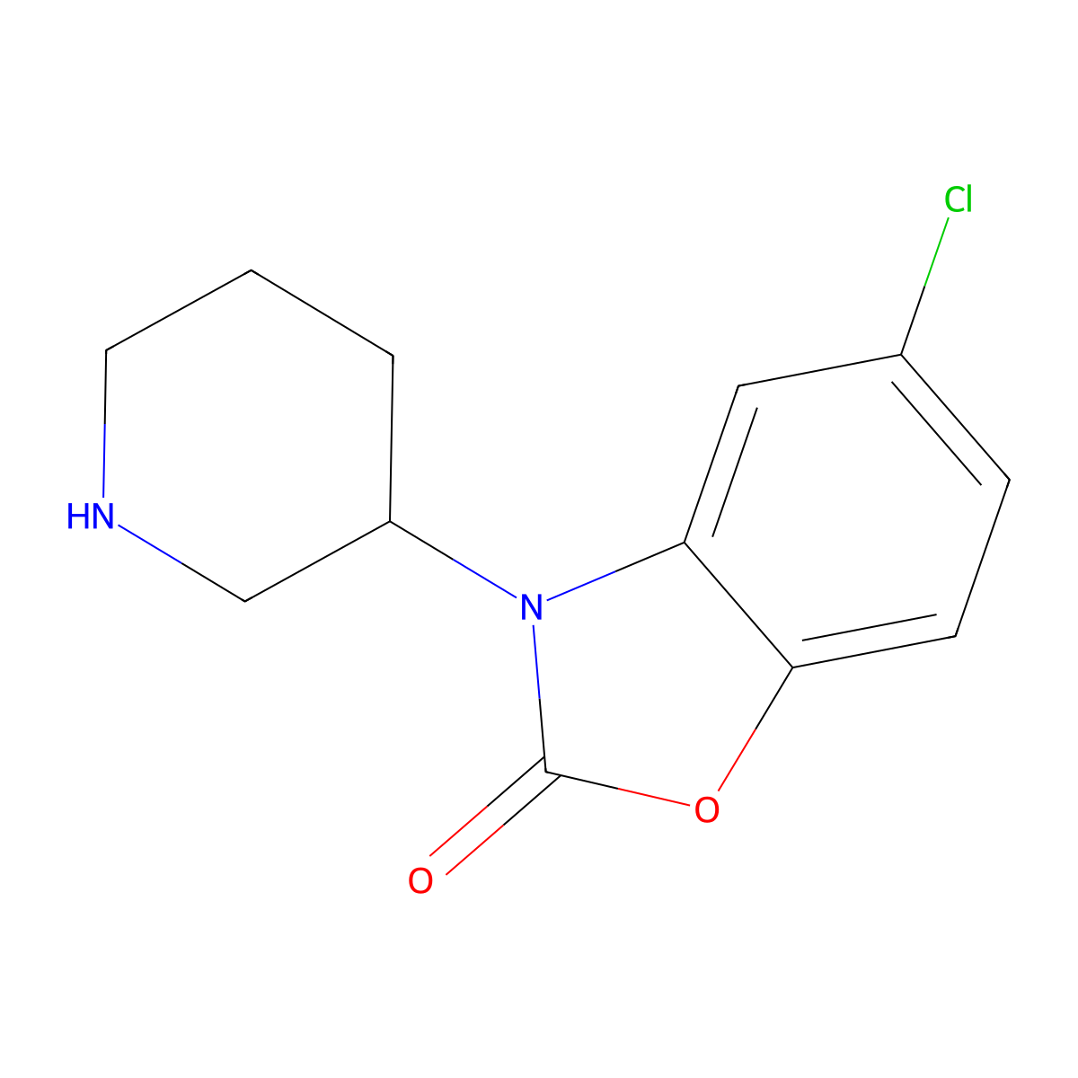 5-chloro-3-(piperidin-3-yl)benzo[d]oxazol-2(3H)-one molecular structure, CAS 2810073-46-0