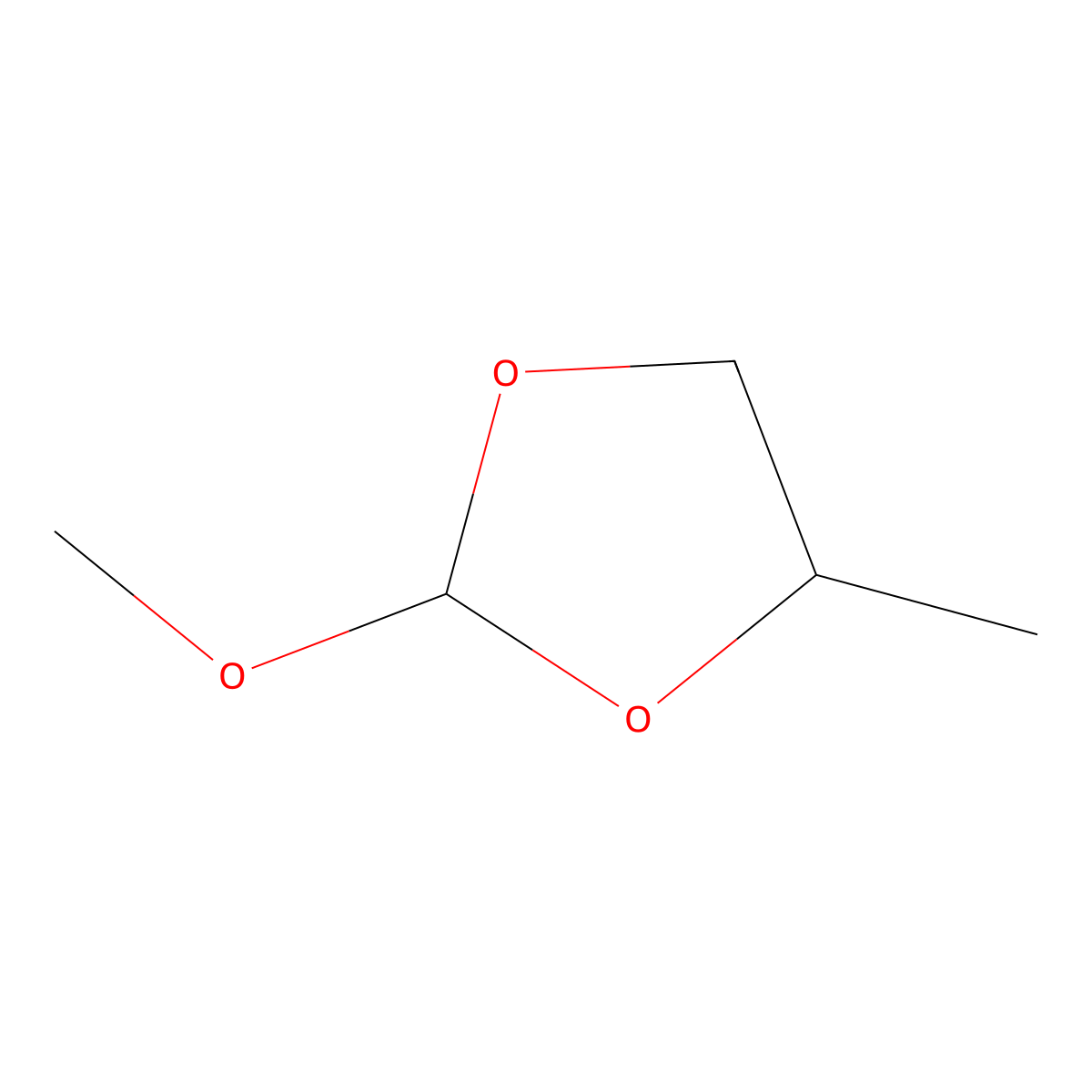 2-Methoxy-4-methyl-1,3-dioxolane molecular structure, CAS 28104-02-1