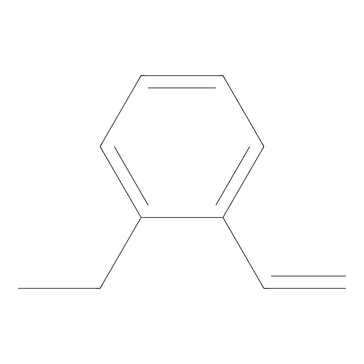 Ethylstyrene (mixed isomers) molecular structure, CAS 28106-30-1