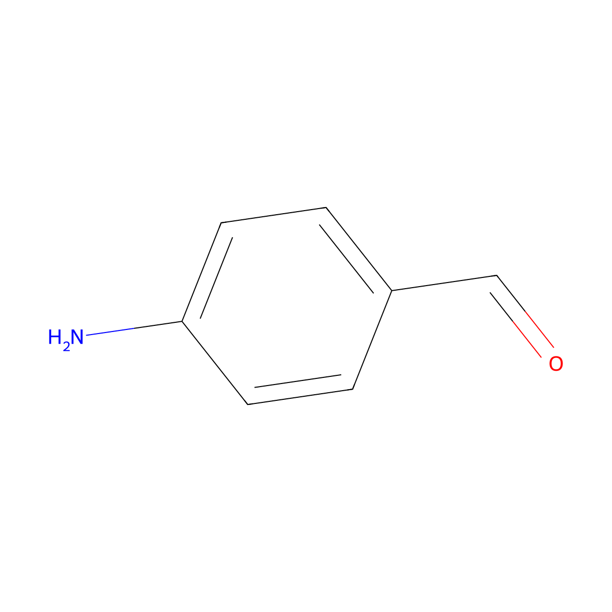 4-Aminobenzaldehyde molecular structure, CAS 28107-09-7