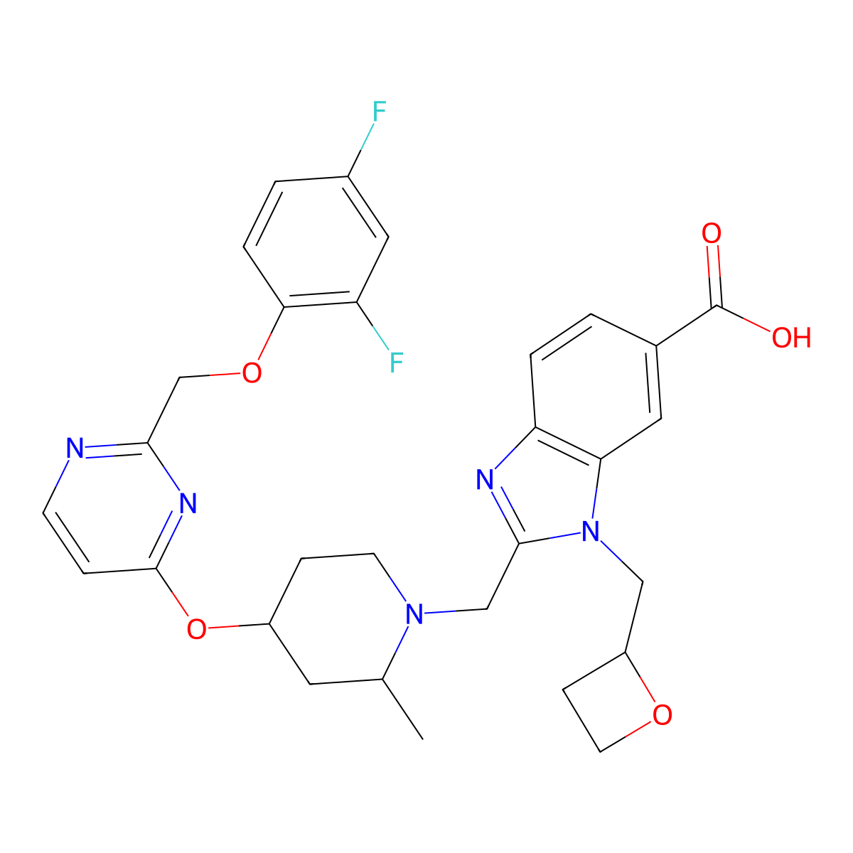 Tifeglipron molecular structure, CAS 2810808-95-6