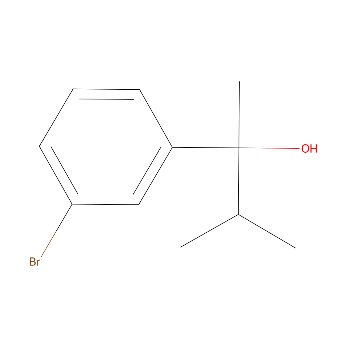 3-Bromo-alpha-methyl-alpha-(1-methylethyl)benzenemethanol molecular structure, CAS 28114-99-0