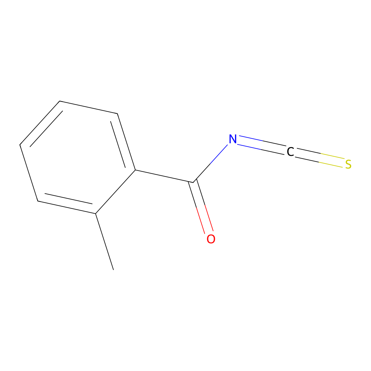 2-Methylbenzoyl isothiocyanate molecular structure, CAS 28115-85-7