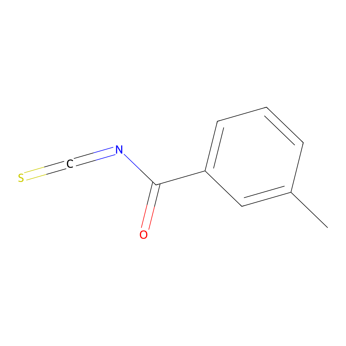 3-Methylbenzoyl isothiocyanate molecular structure, CAS 28115-86-8