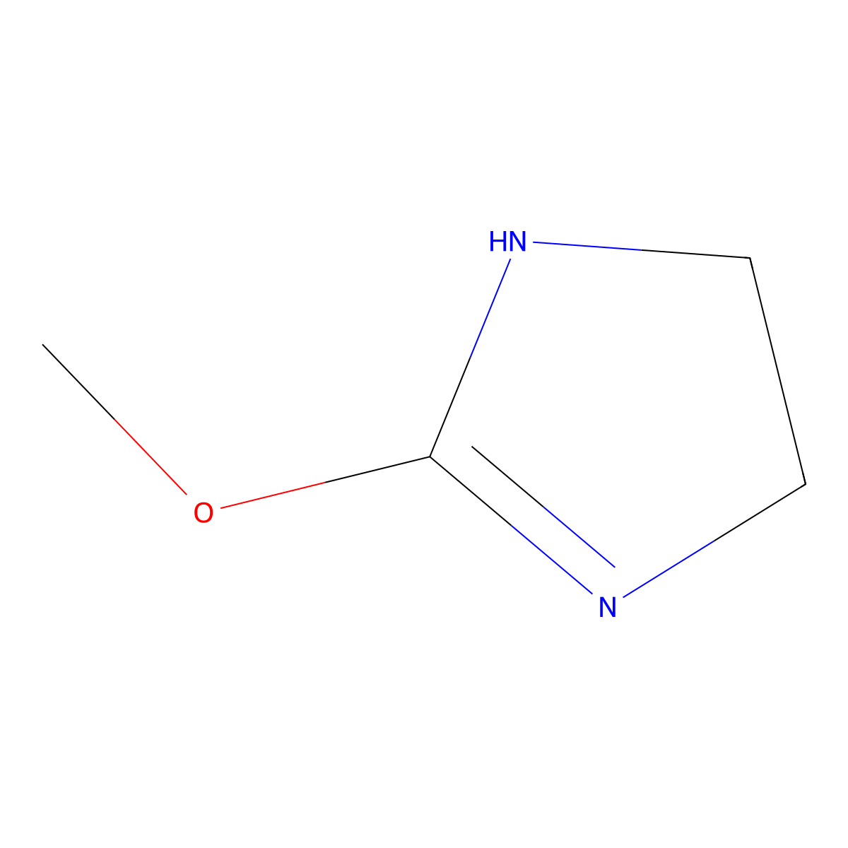 2-methoxy-4,5-dihydro-1H-imidazole molecular structure, CAS 28118-54-9