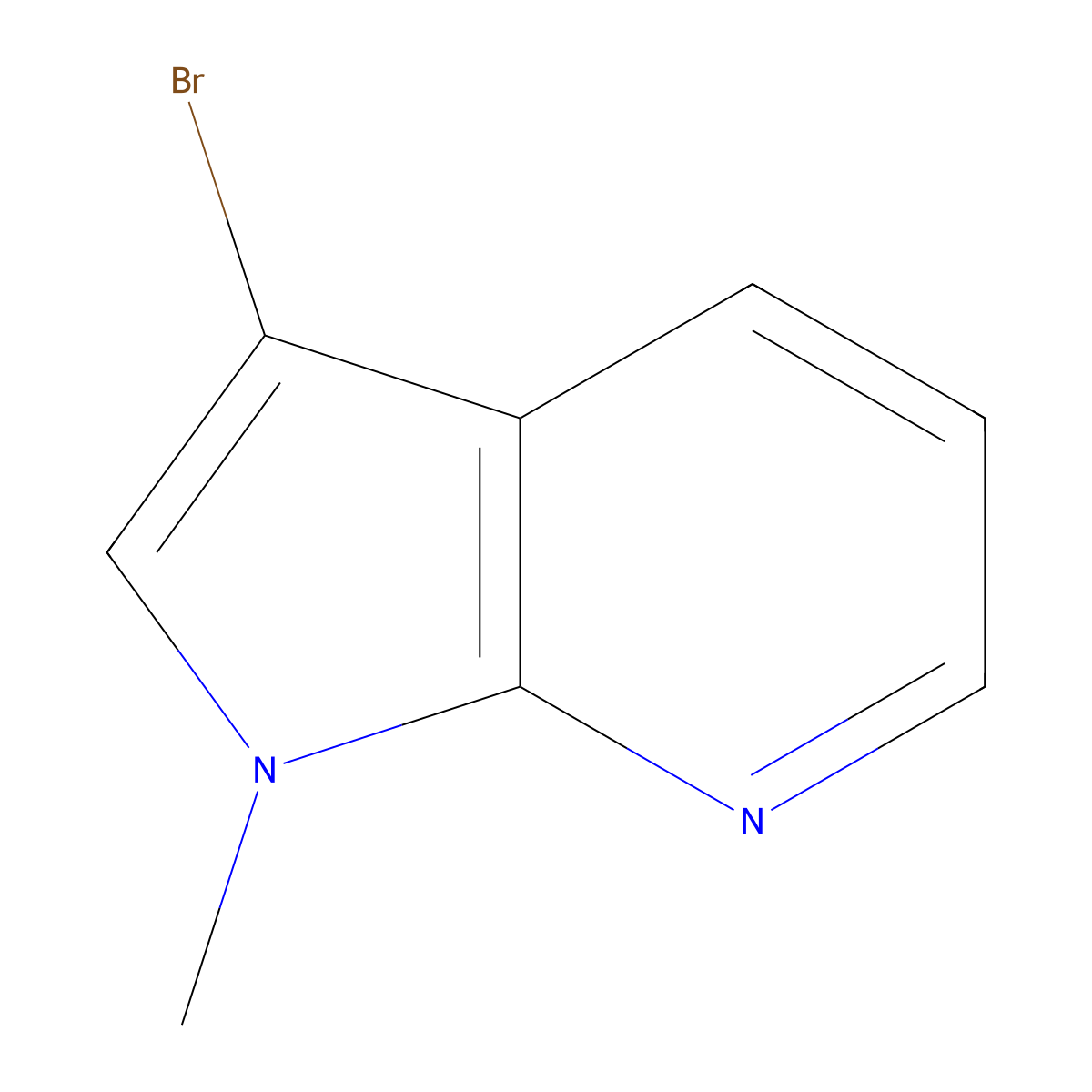3-Bromo-1-methyl-7-azaindole molecular structure, CAS 281192-91-4