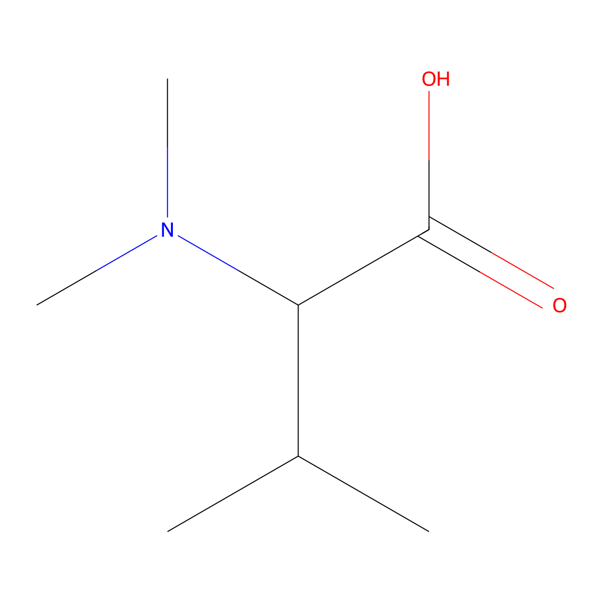N,N-Dimethyl-L-Valine molecular structure, CAS 2812-32-0