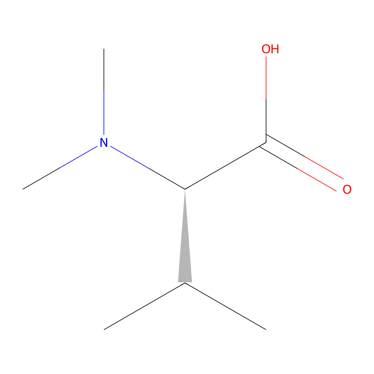 N,N-Dimethyl-L-Valine molecular structure, CAS 2812-32-0