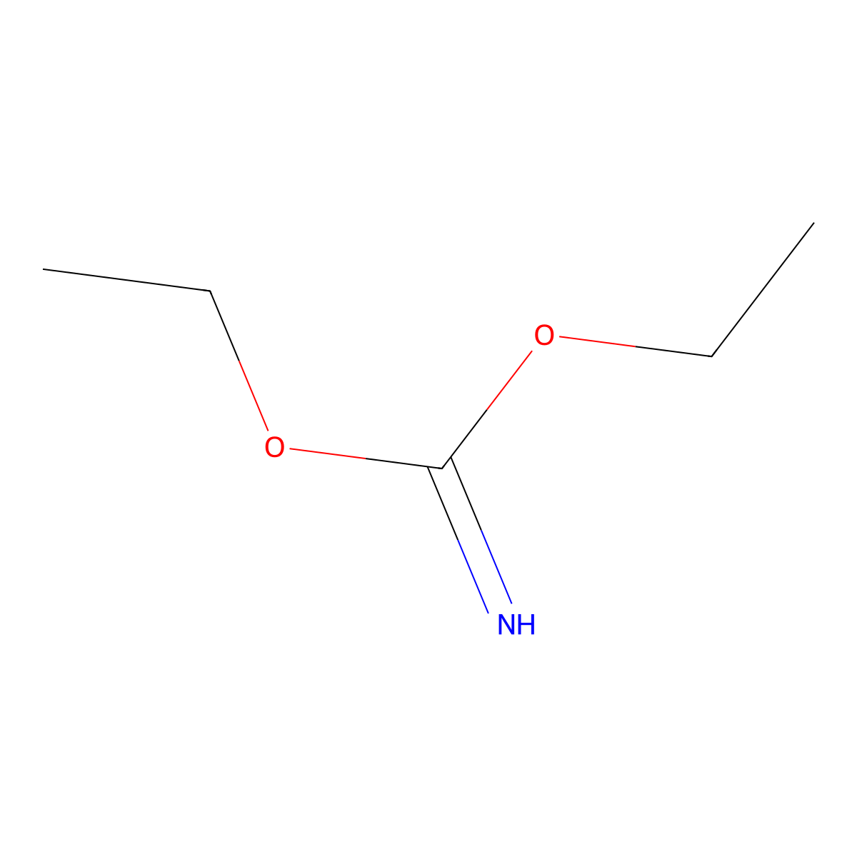 Diethyl imidocarbonate molecular structure, CAS 2812-77-3