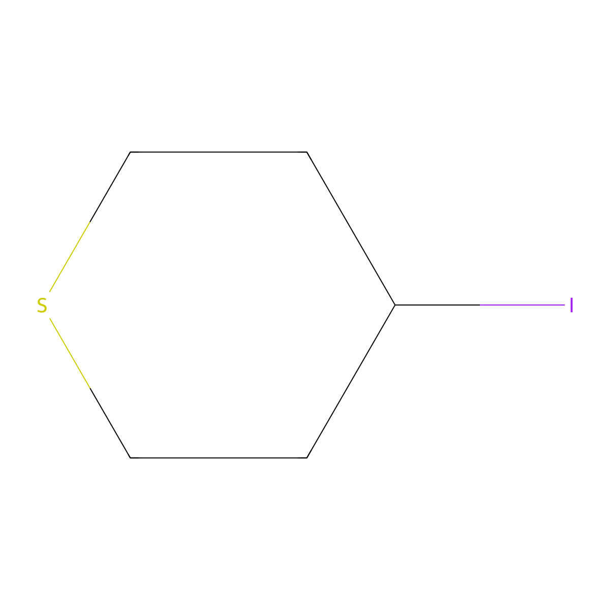4-Iodothiane molecular structure, CAS 281204-90-8