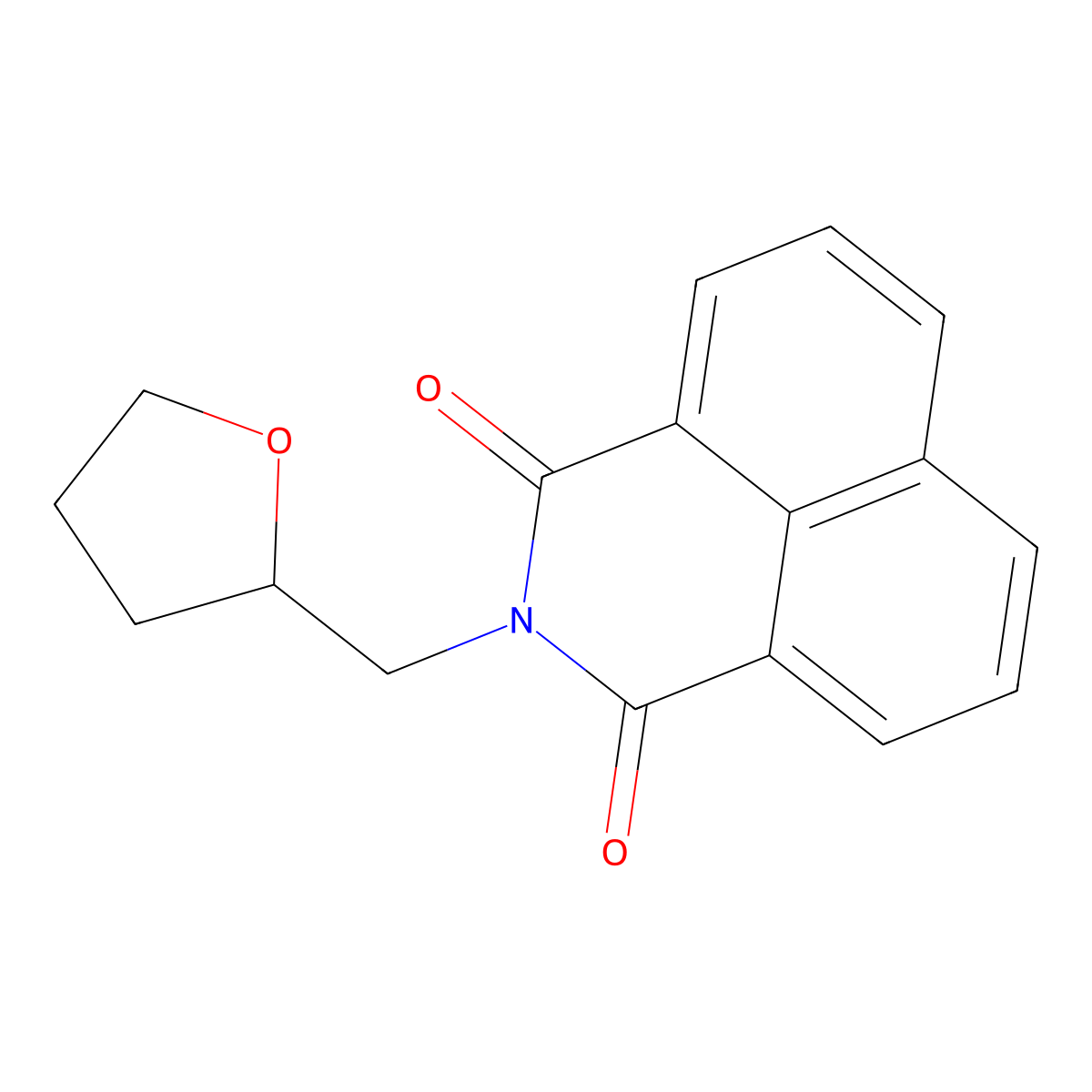 2-(2-Oxolanylmethyl)benzo[de]isoquinoline-1,3-dione molecular structure, CAS 281212-09-7