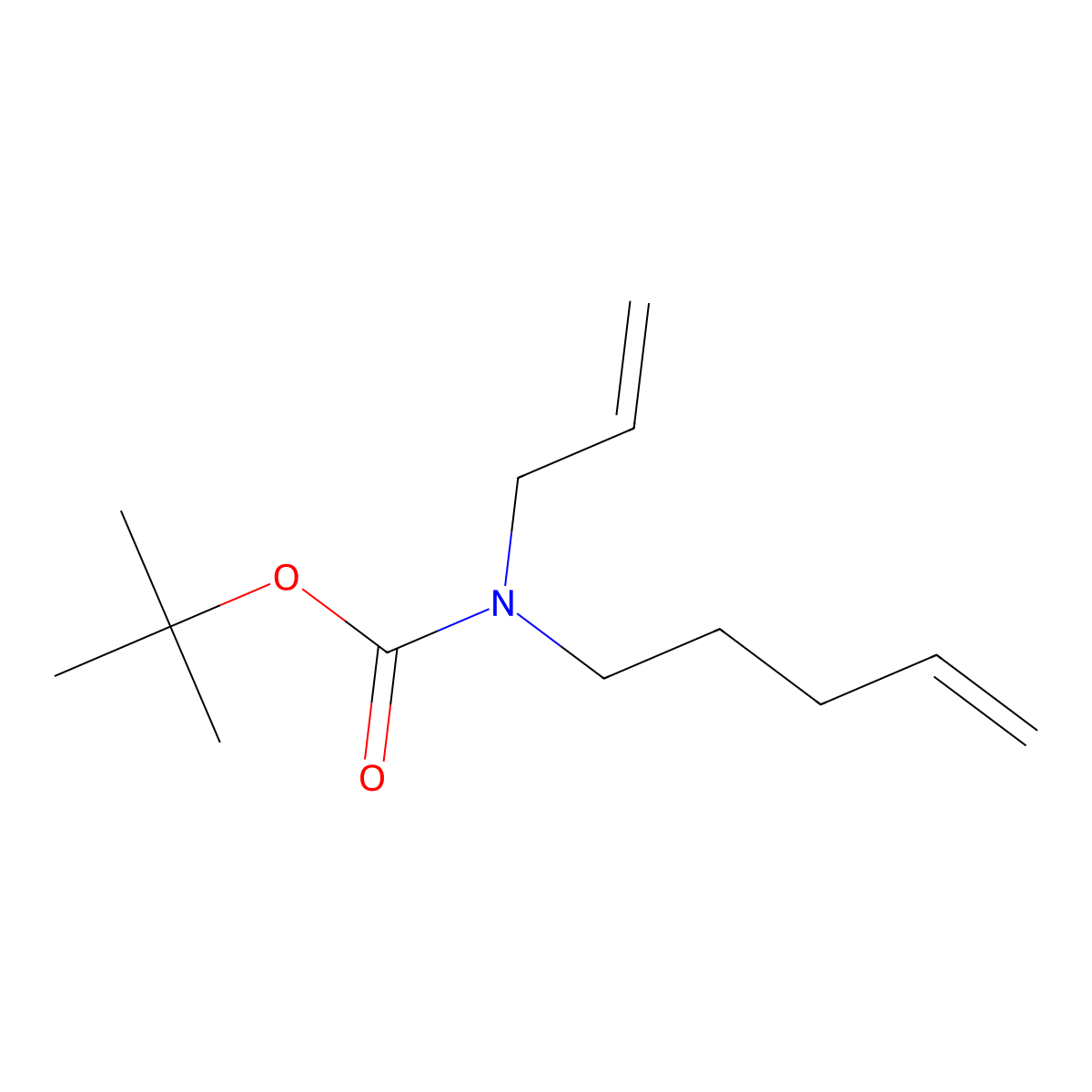 tert-butyl N-(pent-4-en-1-yl)-N-(prop-2-en-1-yl)carbamate molecular structure, CAS 281219-24-7