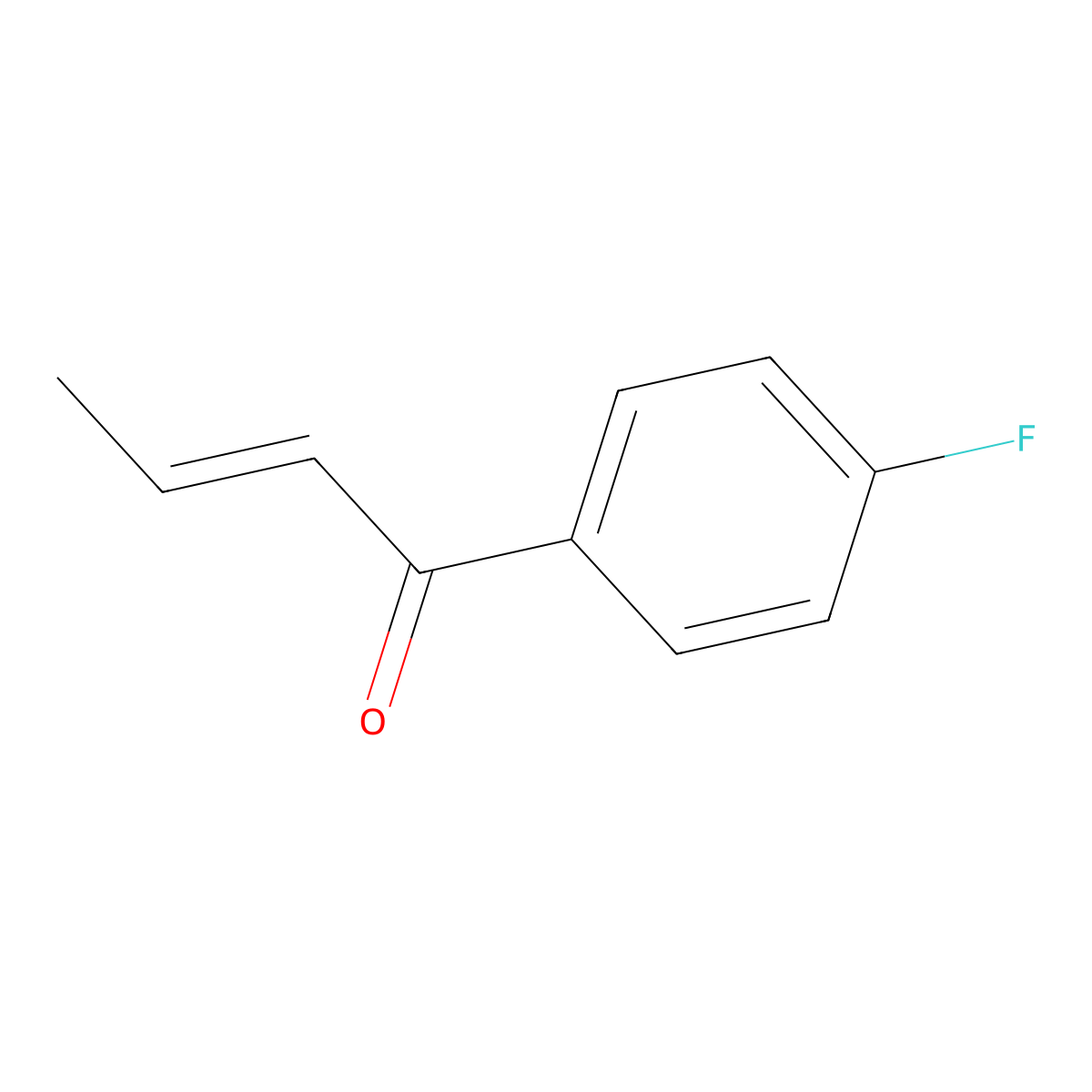 1-(4-Fluorophenyl)but-2-en-1-one molecular structure, CAS 28122-15-8